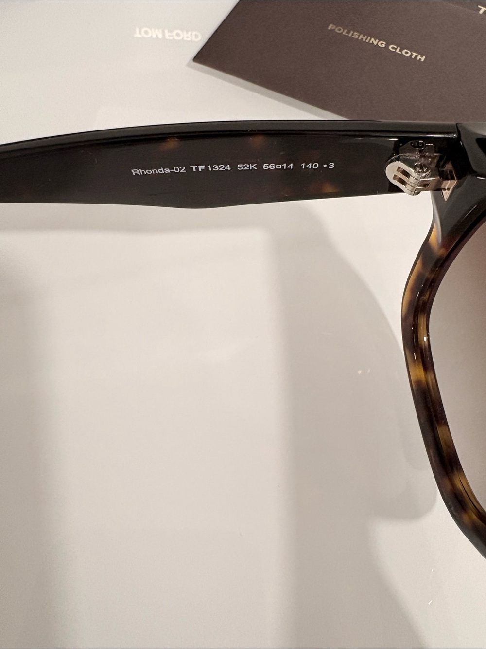 TOM FORD TF1324 Rhonda-02 Sunglasses 52K Havana /Brown gradient new - Picture 11 of 15